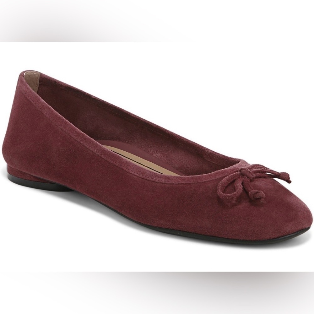 Vionic Callisto Women's Ballet Flats in Shiraz Burgandy Red - Picture 2 of 9